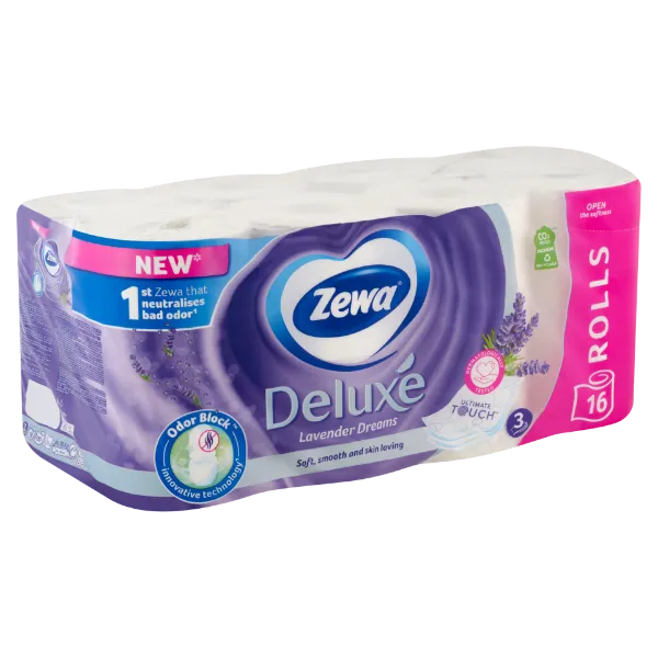 Zewa Deluxe Lavender Dreams toalettpapír 3 rétegű 16 tekercs termékhez kapcsolódó kép