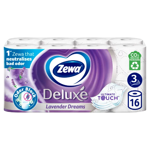 Zewa Deluxe Lavender Dreams toalettpapír 3 rétegű 16 tekercs termékhez kapcsolódó kép