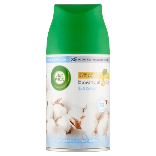 Air Wick Freshmatic Friss Pamut automata légfrissítő spray utántöltő 250 ml termékhez kapcsolódó kép