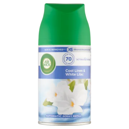 Air Wick Freshmatic Friss Ruha & Fehér Liliom automata légfrissítő spray utántöltő 250 ml termékhez kapcsolódó kép