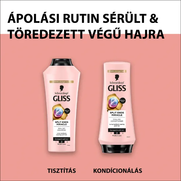 Gliss Split Ends Miracle hajbalzsam Ionic komplex-szel + szőlőmagolajjal 200 ml termékhez kapcsolódó kép