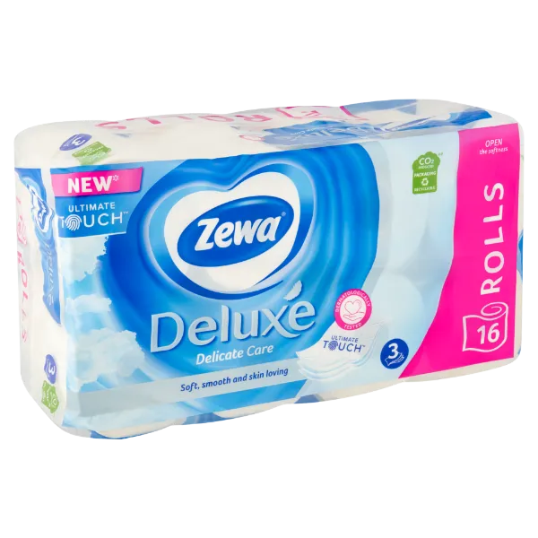 Zewa Deluxe Delicate Care toalettpapír 3 rétegű 16 tekercs termékhez kapcsolódó kép