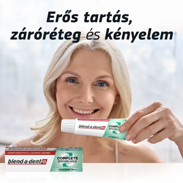 Blend-a-dent Complete Friss Ízű Műfogsorrögzítő Krém, 47 g termékhez kapcsolódó kép
