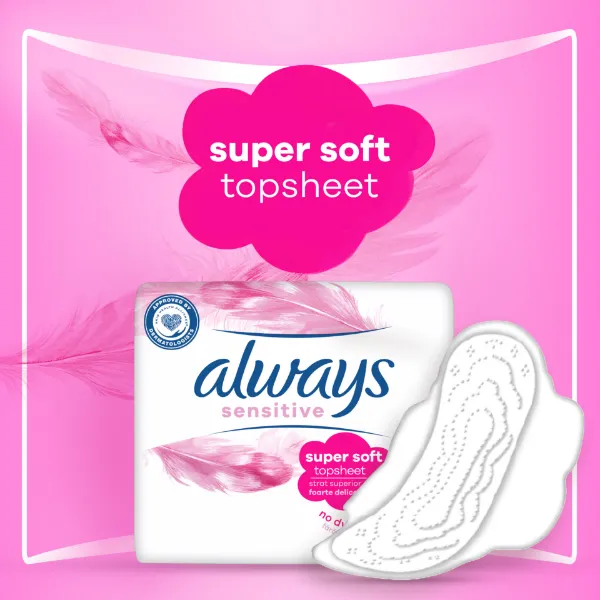 Always Ultra Sensitive Night (3-as Méret) Egészségügyi Betét, 14 db termékhez kapcsolódó kép