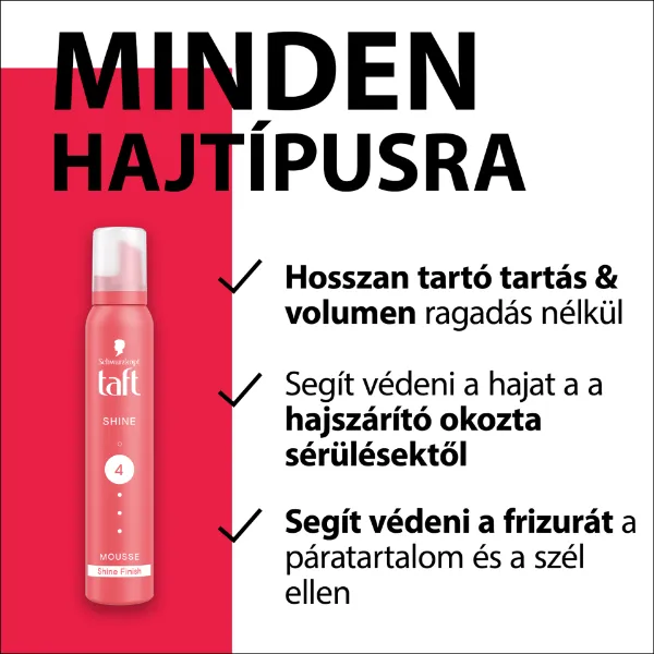 Taft Shine hajhab minden hajtípusra 200 ml termékhez kapcsolódó kép