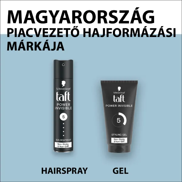 Taft Power Invisible hajlakk minden hajtípusra 250 ml termékhez kapcsolódó kép