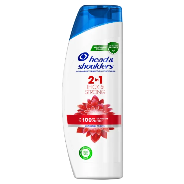 Head & Shoulders Thick & Strong 2az1-ben Sampon És Balzsam Az Akár 100%-os Korpamentességért termékhez kapcsolódó kép