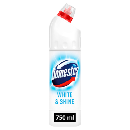DOMESTOS Extended Power fertőtlenítő hatású folyékony tisztítószer White & Shine 750 ml termékhez kapcsolódó kép