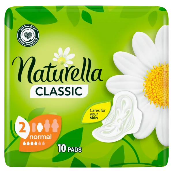 Naturella Classic Normál Camomile Egészségügyi Betét szárnyas betét x10 termékhez kapcsolódó kép