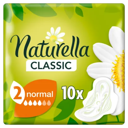 Naturella Classic Normál Camomile Egészségügyi Betét szárnyas betét x10 termékhez kapcsolódó kép