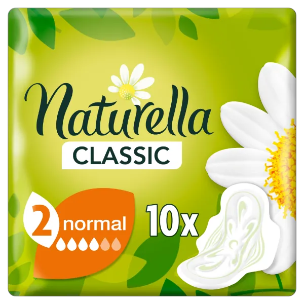 Naturella Classic Normál Camomile Egészségügyi Betét szárnyas betét x10 termékhez kapcsolódó kép