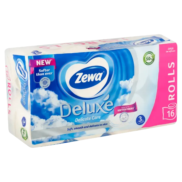 Zewa Deluxe Delicate Care toalettpapír 3 rétegű 16 tekercs termékhez kapcsolódó kép