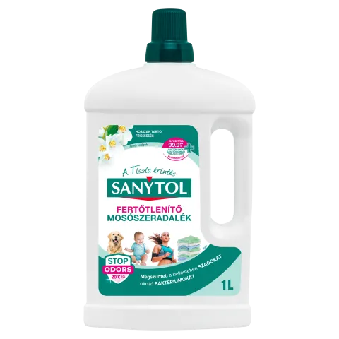 Sanytol Fehér Virágok klórmentes fertőtlenítő mosószeradalék 22 mosás 1 l termékhez kapcsolódó kép