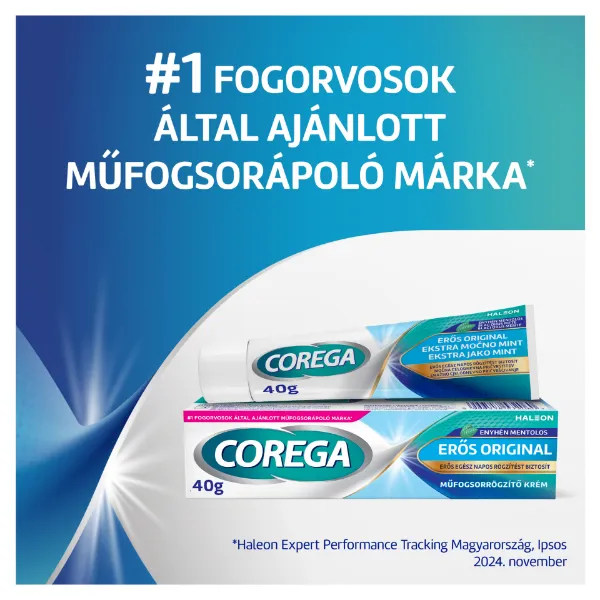 Corega erős műfogsorrögzítő krém 40 g termékhez kapcsolódó kép