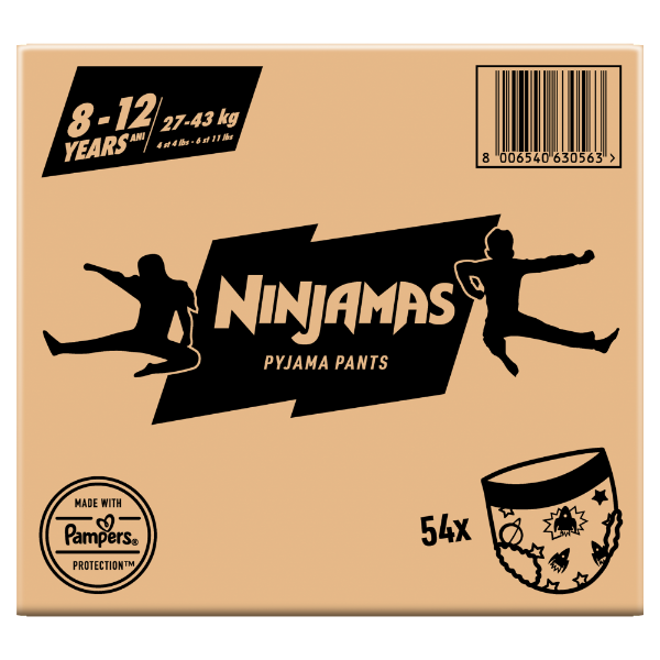 Ninjamas Pyjama Pants Űrhajós, 54 db Pyjama Bugyipelenka, 8 Éves Kor, 27kg-43kg termékhez kapcsolódó kép