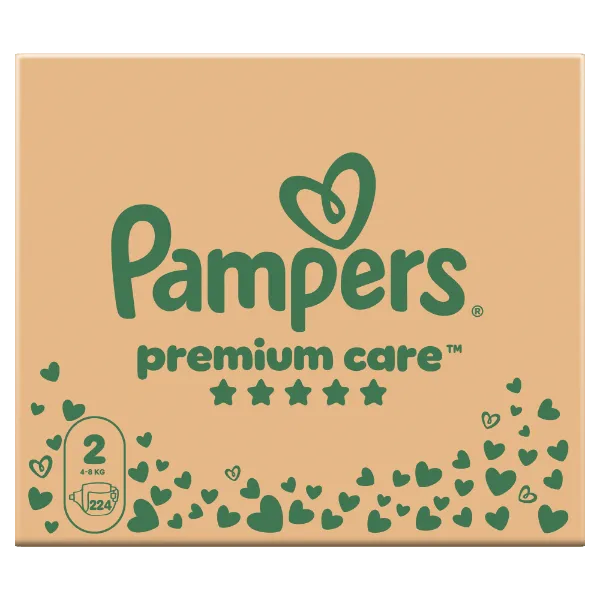 Pampers Premium Care, Méret: 2, 224 Pelenka, 4kg-8kg termékhez kapcsolódó kép