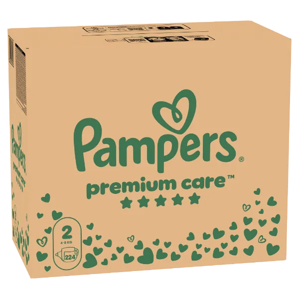 Pampers Premium Care, Méret: 2, 224 Pelenka, 4kg-8kg termékhez kapcsolódó kép
