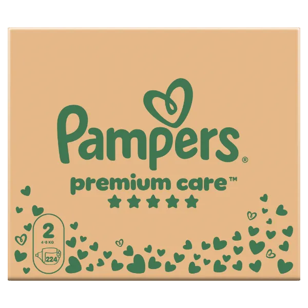 Pampers Premium Care, Méret: 2, 224 Pelenka, 4kg-8kg termékhez kapcsolódó kép