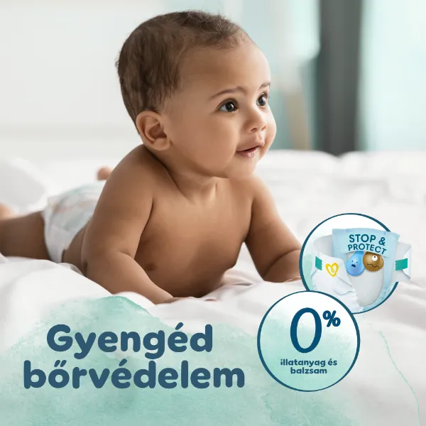 Pampers Harmonie Baby Pelenka, Méret: 1, 180 db Pelenka, 2kg-5kg termékhez kapcsolódó kép