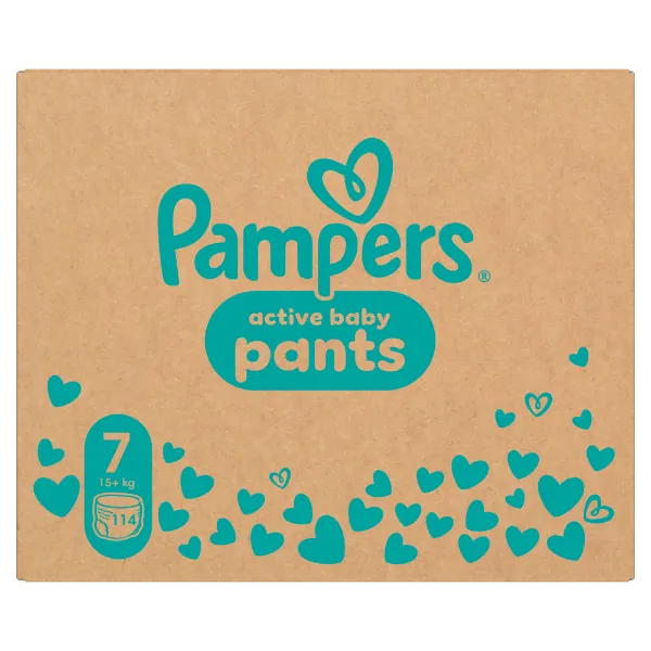 Pampers Active Baby Bugyipelenka, Méret 7, 114 Bugyipelenka, 15kg+ termékhez kapcsolódó kép