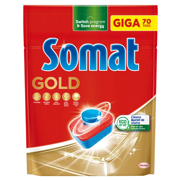 Somat Gold gépi mosogatótabletta 70 db 1232 g termékhez kapcsolódó kép