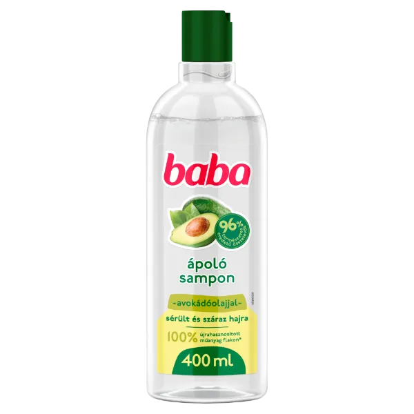 Baba sampon sérült és száraz hajra avokádóolajjal 400 ml termékhez kapcsolódó kép