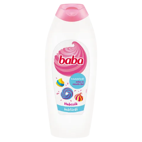 Baba Habcsók krémhabfürdő málna és rózsafa illat 750 ml  termékhez kapcsolódó kép