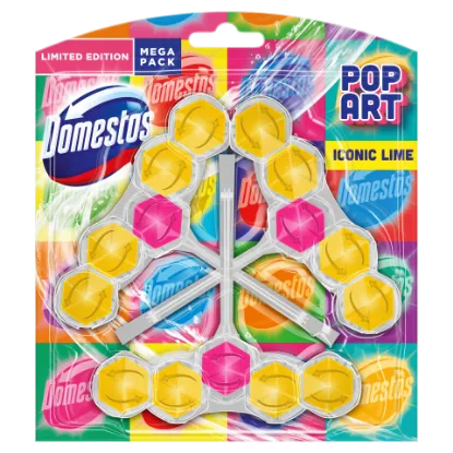 Domestos Power 5 Iconic Lime WC frissítő blokk 3 x 55 g termékhez kapcsolódó kép