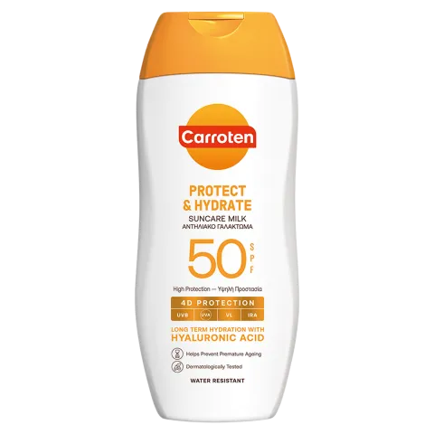Carroten Protect & Hydrate SPF50 naptej hialuronsavval 200 ml termékhez kapcsolódó kép