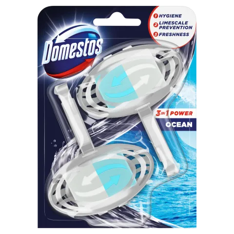 Domestos 3in1 Power Ocean WC-rúd 2 x 35 g termékhez kapcsolódó kép