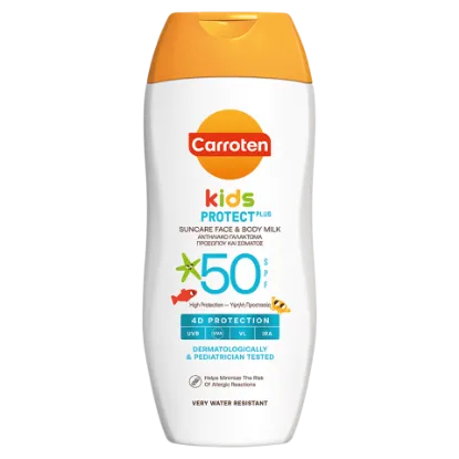 Carroten Kids Protect Plus SPF50 naptej arcra és testre 200 ml termékhez kapcsolódó kép
