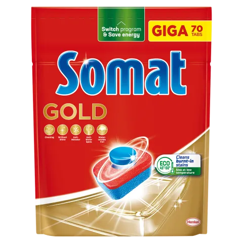 Somat Gold gépi mosogatótabletta 70 db 1232 g termékhez kapcsolódó kép