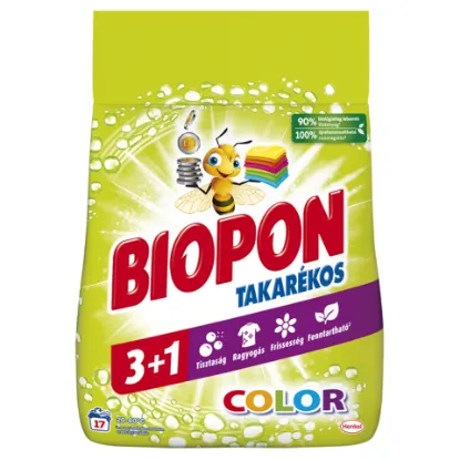 Biopon Takarékos Color mosószer színes ruhákhoz 17 mosás 1,02 kg  termékhez kapcsolódó kép