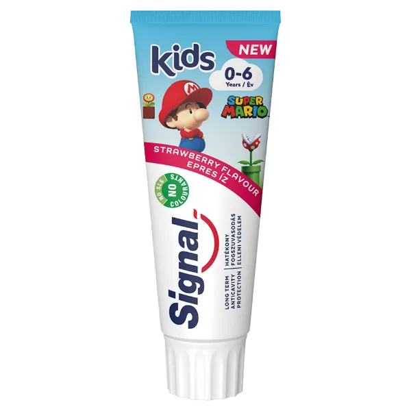 Signal Kids Super Mario epres ízű fogkrém 0-6 év 75 ml  termékhez kapcsolódó kép