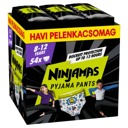Ninjamas Pyjama Pants Űrhajós, 54 db Pyjama Bugyipelenka, 8 Éves Kor, 27kg-43kg termékhez kapcsolódó kép