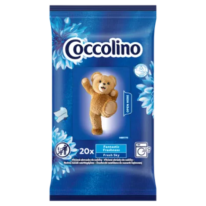 Coccolino Fresh Sky nedves kendő szárítógéphez 20 db termékhez kapcsolódó kép