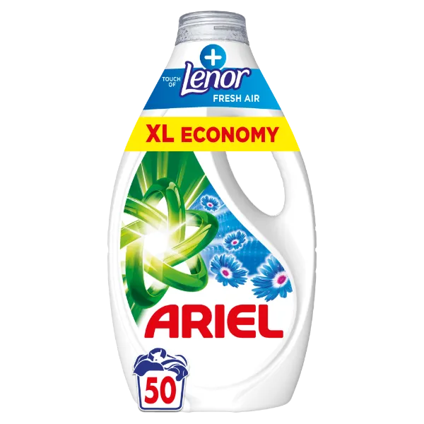 Ariel Folyékony Mosószer, 50 Mosáshoz, + Touch Of Lenor Fresh Air termékhez kapcsolódó kép