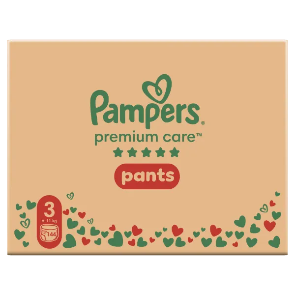 Pampers Premium Care Bugyipelenka - havi pelenkacsomag, Méret: 3, 144 db, 6kg-11kg termékhez kapcsolódó kép