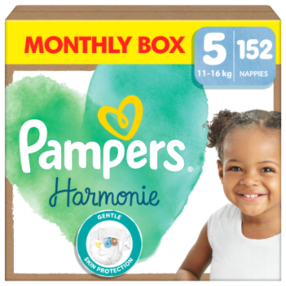 Pampers Harmonie Pelenka, Méret: 5, 152 Pelenka, 11kg-16kg termékhez kapcsolódó kép