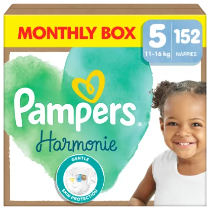 Pampers Harmonie Pelenka, Méret: 5, 152 Pelenka, 11kg-16kg termékhez kapcsolódó kép