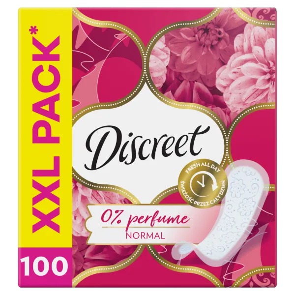 Discreet Légáteresztő illatmentes Tisztasági Betétek, 100 db termékhez kapcsolódó kép