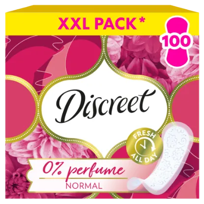Discreet Légáteresztő illatmentes Tisztasági Betétek, 100 db termékhez kapcsolódó kép