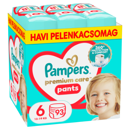 Pampers Premium Care Bugyipelenka, Méret: 6, 93 db, 13kg-19kg termékhez kapcsolódó kép