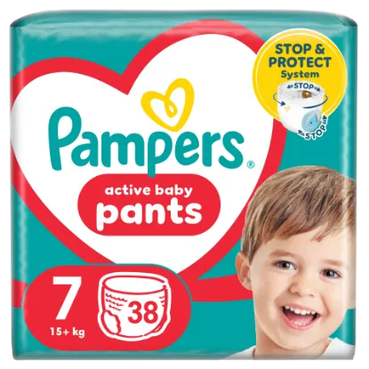 Pampers Pants Bugyipelenka, Méret: 7, 38 db pelenka, 17kg+ termékhez kapcsolódó kép