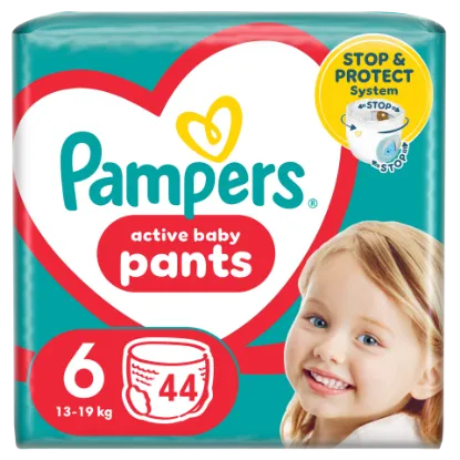 Pampers Pants Bugyipelenka, Méret: 6, 44 db pelenka, 14kg-19kg termékhez kapcsolódó kép