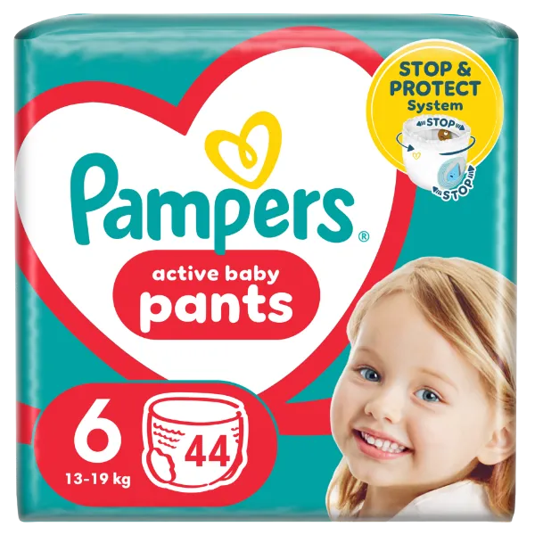 Pampers Pants Bugyipelenka, Méret: 6, 44 db pelenka, 14kg-19kg termékhez kapcsolódó kép