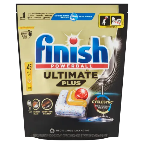 Finish Powerball Ultimate Plus All in 1 Citrom mosogatógép kapszula 45 kapszula 549 g termékhez kapcsolódó kép