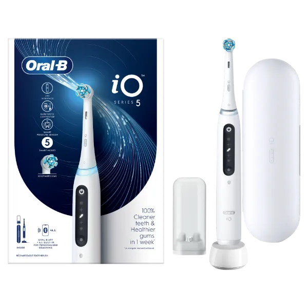 Oral-B iO 5 Elektromos Fogkefe, Fehér termékhez kapcsolódó kép