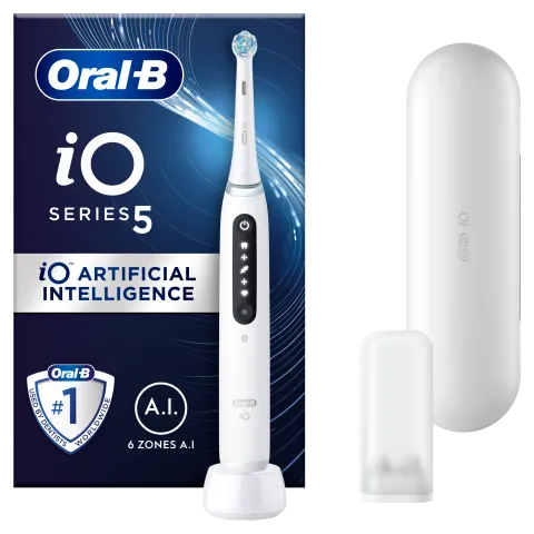 Oral-B iO 5 Elektromos Fogkefe, Fehér termékhez kapcsolódó kép