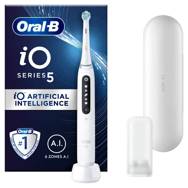 Oral-B iO 5 Elektromos Fogkefe, Fehér termékhez kapcsolódó kép